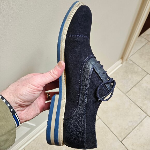 Joseph Abboud Men's Blue Suede Shoes, Sz 13 - Picture 12 of 16